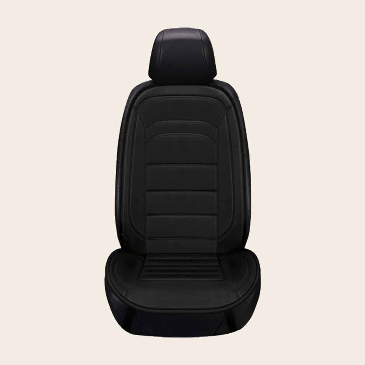 Le Chauffe-Siège Vagua noir, coussin chauffant voiture avec dossier