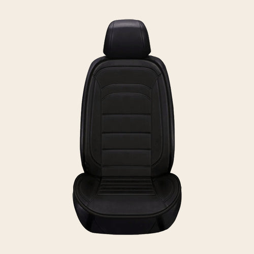 Le Chauffe-Siège Vagua noir, coussin chauffant voiture avec dossier